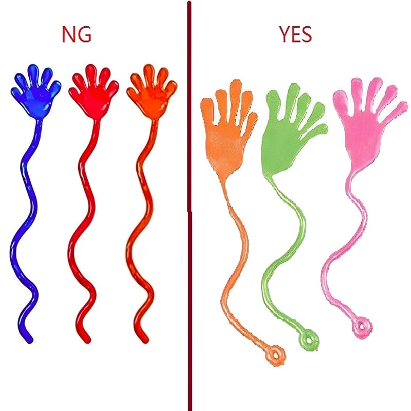 Tuko 20PCS Sticky Hands, Sticky Finger, Kids' Party Favor Sets, Fun Toys, Party Favors, Wacky Fun Stretchy Sticky Hands, Halloween Party Favors, Birthday Parties, Toys for Sensory Kids,20PCS - Image 3